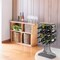Vintiquewise Freestanding Floor Wine Rack with Wooden and Metal Goblet Design - Holds 12 Bottles QI003568 - alternate 2